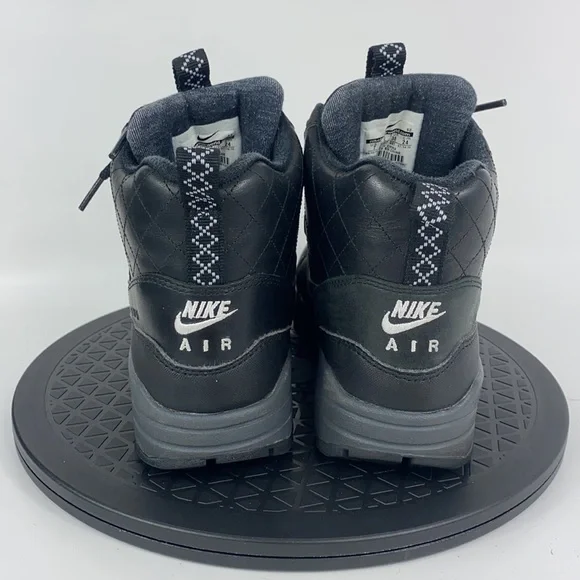 Nike Air Max 1 Mid Sneakerboot Black Water Repel 807307-001 Women’s Size 7 - Picture 4 of 14